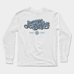 Jimmy Buffett Latitudes Blue Long Sleeve T-Shirt